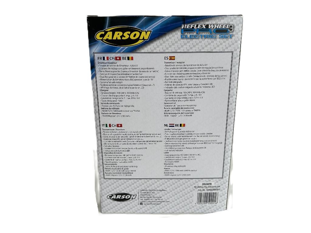 Carson RC-Reflex Pro 3 Elektro Set C500091 nieuw rc, Ophalen of Verzenden, Nieuw, Overige schalen, Onderdeel