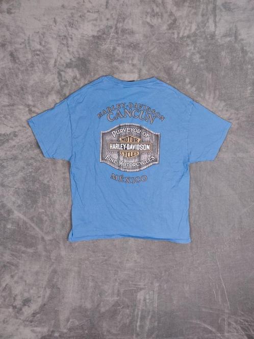 Harley Davidson Tshirt XL Blauw Mexico, Kleding | Heren, T-shirts, Zo goed als nieuw, Maat 56/58 (XL), Blauw, Ophalen of Verzenden