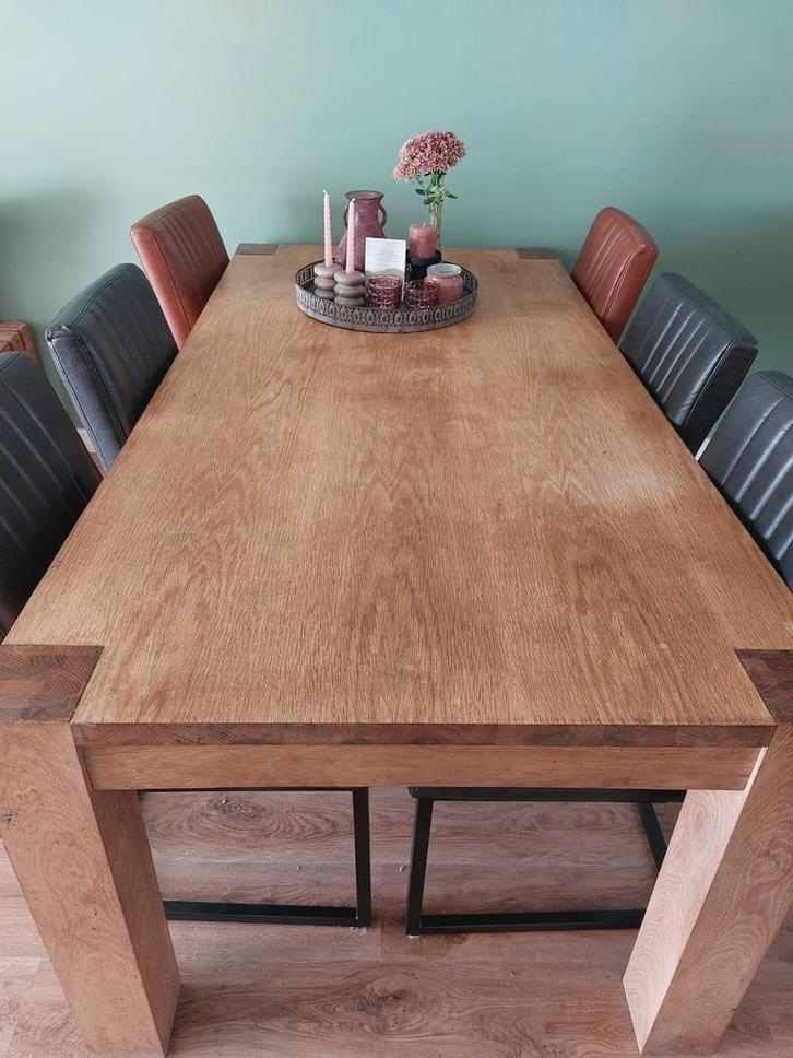 Eetkamer tafel 2meter, Huis en Inrichting, Tafels | Eettafels, Gebruikt, 50 tot 100 cm, 200 cm of meer, Rechthoekig, Ophalen