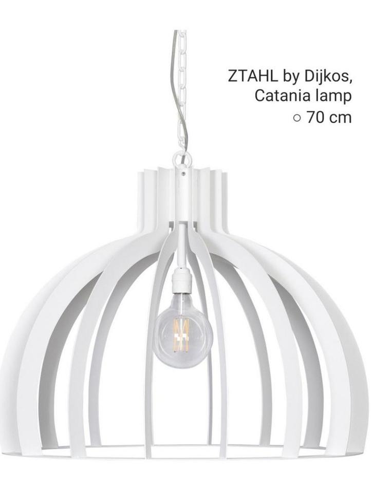 ZTAHL Catania design hanglamp van Dijkos, Huis en Inrichting, Lampen | Hanglampen, Zo goed als nieuw, Minder dan 50 cm, Metaal