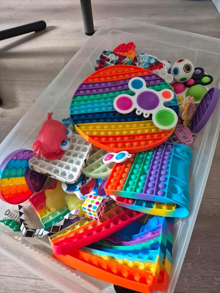 Grote verzameling fidget speelgoed Pop it, Kinderen en Baby's, Speelgoed | Overig, Gebruikt, Jongen of Meisje, Ophalen of Verzenden