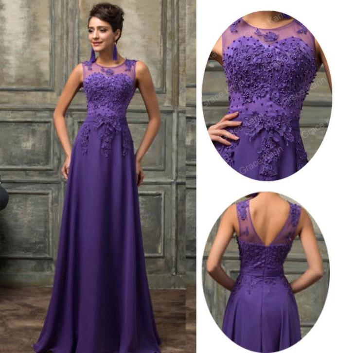 Plus size galajurken. Nieuw, Kleding | Dames, Gelegenheidskleding, Nieuw, Galajurk, Maat 46/48 (XL) of groter, Paars, Ophalen