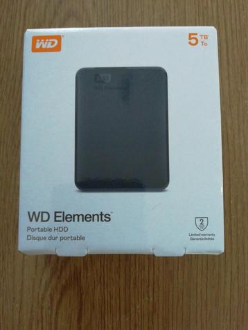 WD Elements 5TB Externe HDD - Nieuw! beschikbaar voor biedingen