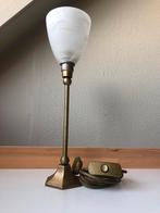 Vintage Melkglas Staande Lamp, Gebruikt, Vintage, Ophalen of Verzenden, Glas