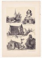 Schildwolde Heiligerlee Zuidbroek Beertha Slochteren litho, Verzamelen, Gebruikt, Verzenden, Voor 1940, Prent