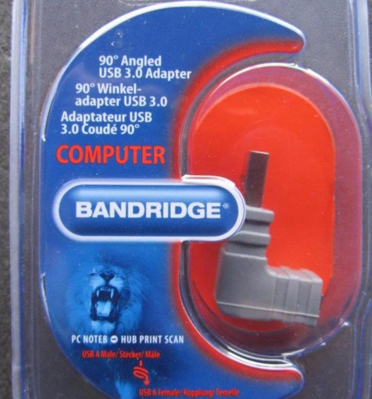 USB 3 adapter haaks 90 graden USB 3.0 NIEUW, Computers en Software, Pc- en Netwerkkabels, Nieuw, Ophalen of Verzenden