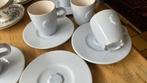Douwe Egberts / Mosa 5 kop/ schotels licht blauw / grijs, Huis en Inrichting, Keuken | Servies, Gebruikt, Keramiek, Ophalen of Verzenden