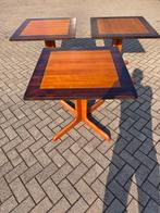 3 Deense stijl Terrastafels - Set of Per Stuk, Ophalen, Gebruikt, Vierkant, Hout