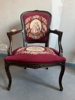 Antieke fauteuil met borduurwerk, Antiek en Kunst, Antiek | Meubels | Stoelen en Banken, Ophalen