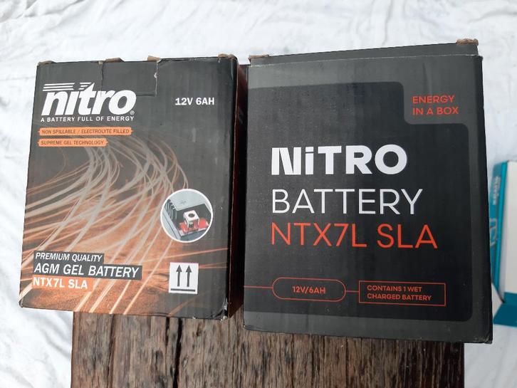 Accu Nitro NTX7L-BS 12volt 6Ah 114 x 71 x 131mm, Audio, Tv en Foto, Accu's en Batterijen, Gebruikt, Oplaadbaar, Ophalen