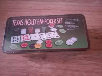 Texas Hold'em Pokerset - Nieuw in blik! beschikbaar voor biedingen