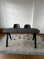Zwarte tafel, Deens ovaal 180x80, Ophalen, 50 tot 100 cm, Zo goed als nieuw, Vijf personen of meer
