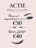 Wimperextensions en Korean Laslift, 33 - 40 uur, Vanaf 10 jaar, Overige vormen
