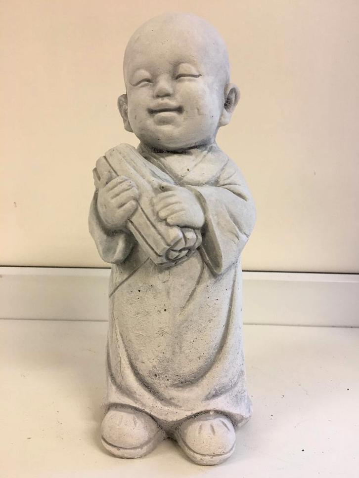 Monnikbeeld vol steen II, Tuin en Terras, Tuinbeelden, Overige typen, Steen, Ophalen of Verzenden