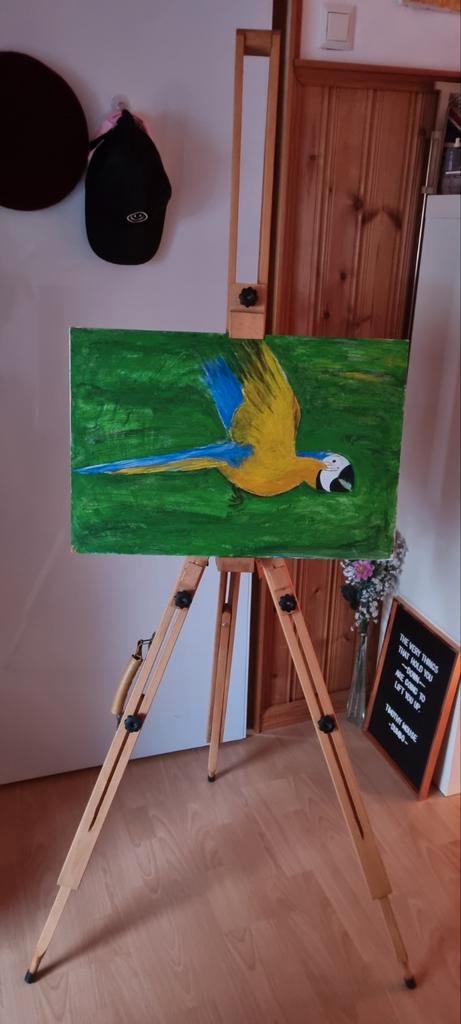 Staande schildersezel, Hobby en Vrije tijd, Schilderen, Gebruikt, Ezel, Ophalen