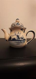Delfts blauw theepotje Delft @ Deco Holland Molens !, Ophalen of Verzenden