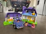 Leuk speelhuis little people + auto, Speelset, Gebruikt, Ophalen