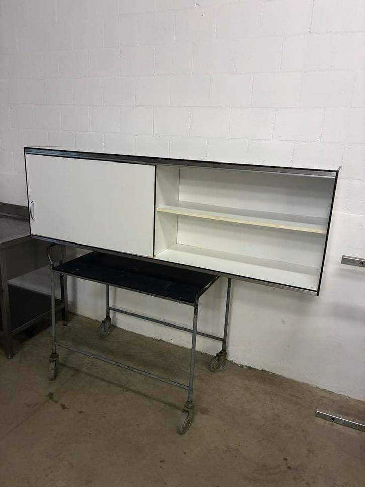 Te koop rvs trespa muurkast wandkast hang kast, Huis en Inrichting, Keuken | Keukenbenodigdheden, Zo goed als nieuw, Ophalen