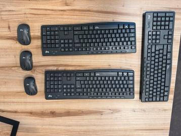 3x Logitech MK295 draadloos toetsenboord en muis beschikbaar voor biedingen
