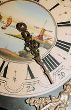 Antieke staande klok met schildering kieninger, Antiek en Kunst, Antiek | Klokken, Ophalen