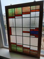 Te koop 2 glas in lood ramen 53 x 77 cm., Ophalen, Minder dan 80 cm, Glas in lood, Minder dan 80 cm