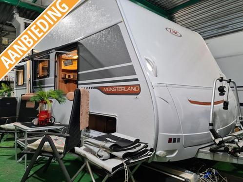 LMC MUNSTERLAND STYLE 450 Q 2017 / A MOVER / V LUIFEL, Caravans en Kamperen, Caravans, Bedrijf, 1000 - 1250 kg, Treinzit, LMC en Münsterland
