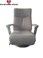 Prominent Relaxstoel met Kantelfunctie en Topswing, Minder dan 75 cm, Leer, Ophalen of Verzenden, Zo goed als nieuw