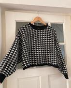 Bershka pied de poule trui cropped sweater S hanenpoot, Bershka, Ophalen of Verzenden, Maat 36 (S)