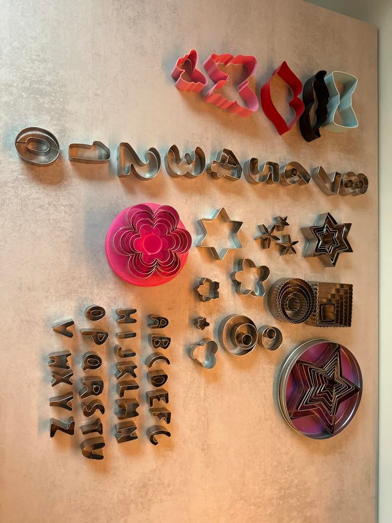 Metalen Uitsteekvormen voor Taart & Cupcakes, Ophalen of Verzenden, Gebruikt