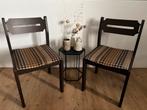 Seventies/eighties stoelen, Huis en Inrichting, Stoelen, Ophalen, Zo goed als nieuw, Bruin
