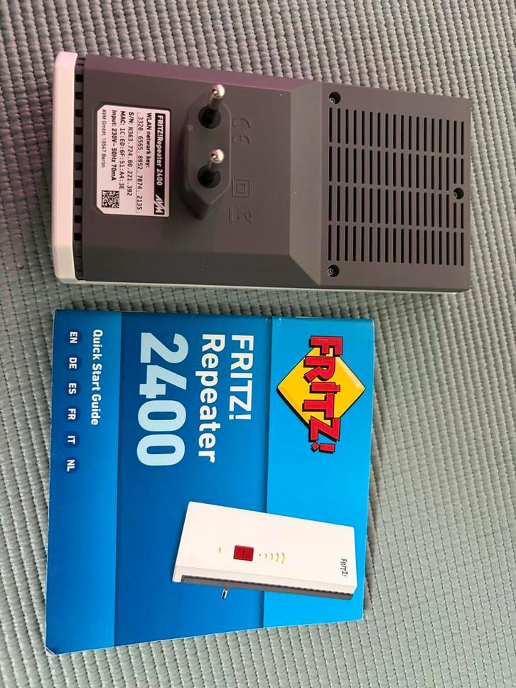 FRITZ!WLAN Repeater 2400 - Wifi Versterker, Computers en Software, WiFi-versterkers, Gebruikt, Ophalen of Verzenden