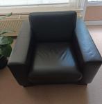 2x als nieuw bruin leren stoelen, Huis en Inrichting, Fauteuils, Ophalen, Zo goed als nieuw, Minder dan 75 cm