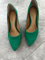 groen suede damesschoenen maat 38, Ophalen of Verzenden, Zo goed als nieuw, Steps, Schoenen met hoge hakken