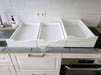 3x Ikea Ladekast Alex Buro Lades 2x laag 1x hoog, Ophalen, Minder dan 50 cm, Gebruikt, 3 of 4 laden