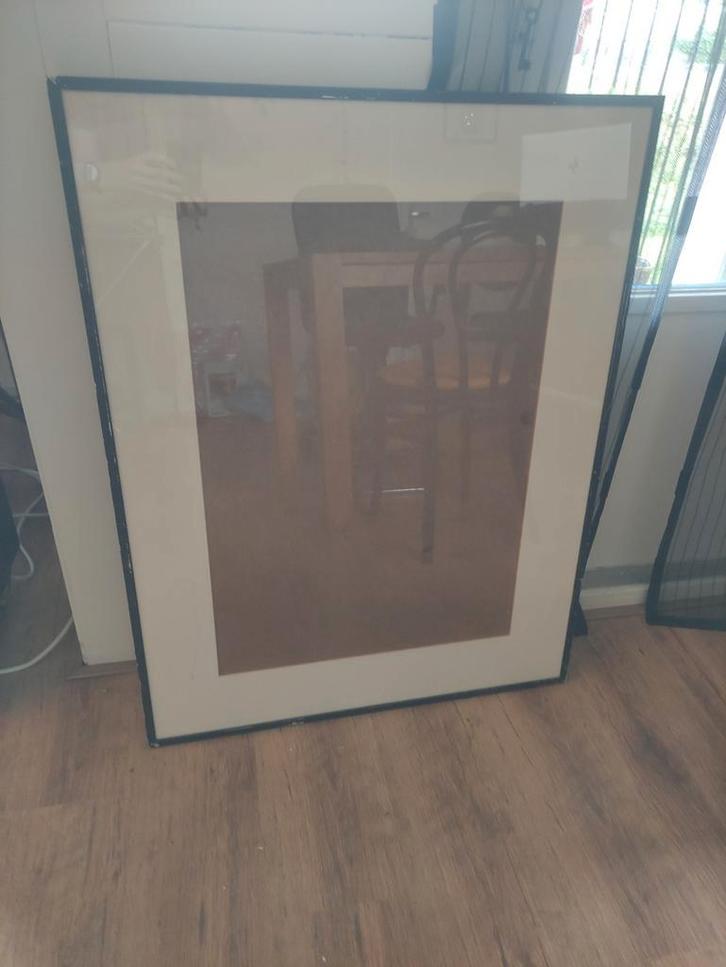 Mooie lijst met glas 715*920 met passe-partout 480*680, Huis en Inrichting, Woonaccessoires | Lijsten, Gebruikt, 75 cm of meer