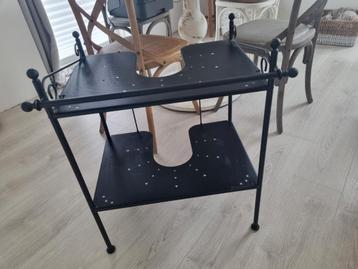 Wastafel meubel ijzer ikea zwart
