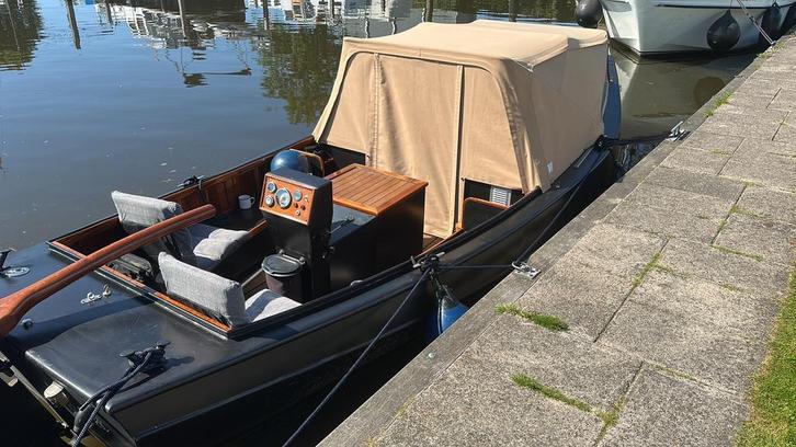 Mooie open schouw/sloep, Watersport en Boten, Motorboten en Motorjachten, Zo goed als nieuw, Staal, 6 tot 9 meter, Diesel, 50 pk of meer