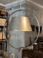 Ronde hanglamp met zilveren kap 70 cm, Huis en Inrichting, Lampen | Hanglampen, Nieuw, Ophalen of Verzenden, 50 tot 75 cm