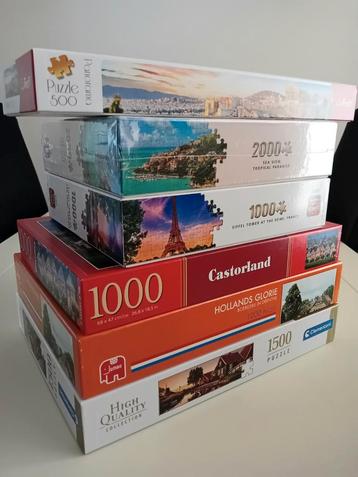 🧩 6 mooie puzzels • nieuw en als nieuw • klein prijsje! beschikbaar voor biedingen