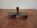 Houten kruidenpotje met deksel, Antiek en Kunst, Ophalen of Verzenden