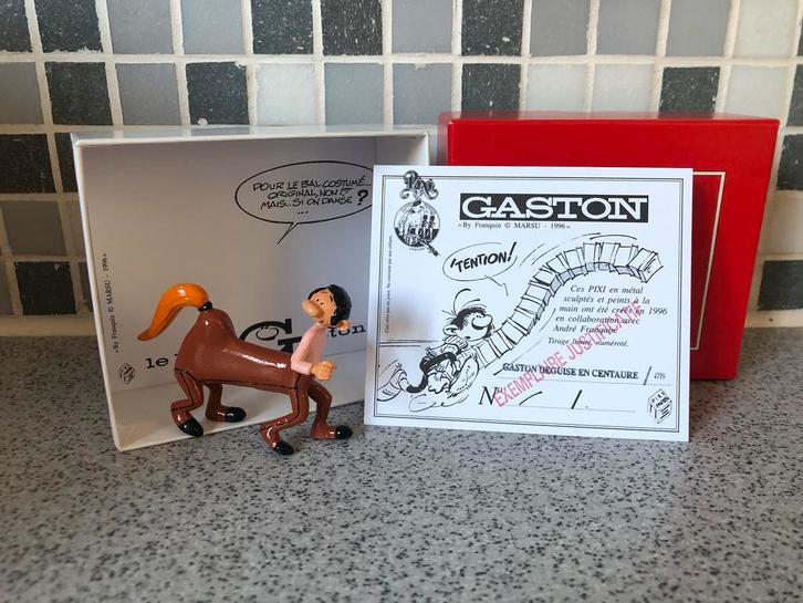 Gaston Pixi Mademoiselle Jeanne vermomd als centaur, Verzamelen, Stripfiguren, Zo goed als nieuw, Beeldje of Figuurtje, Asterix en Obelix