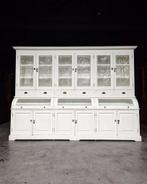 Prachtige brede apothekerskast | Oude grutterskast wit #2418, Huis en Inrichting, Kasten | Buffetkasten, Niet ingevuld, 200 cm of meer