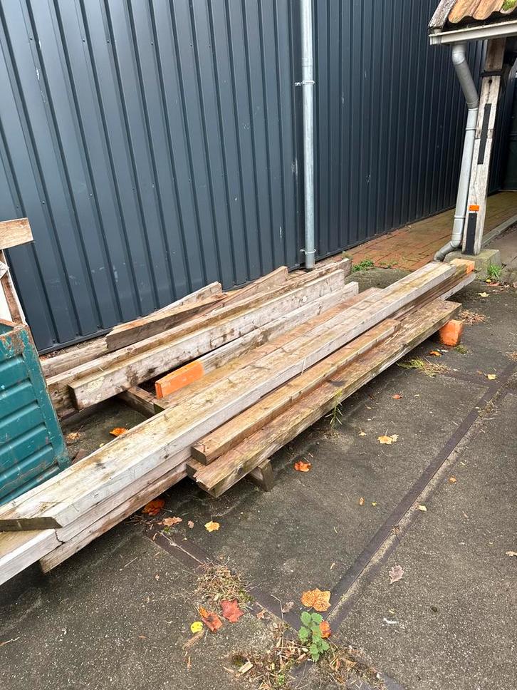 Houten Balken/Hout - Diverse Afmetingen, Doe-het-zelf en Verbouw, Hout en Planken, Gebruikt, Balk, Overige houtsoorten, 200 tot 250 cm