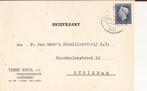 OVERDINKEL 1949 Tjibbe KNOL cv Winkelbedrijven, Verzamelen, Ansichtkaarten | Nederland, Verzenden, 1940 tot 1960, Gelopen, Overijssel