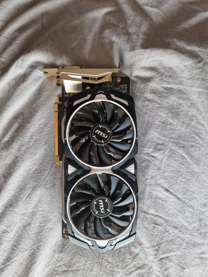 MSI GTX 1060 Armor 3GB - Goede GPU!, Computers en Software, Videokaarten, Gebruikt, Nvidia, PCI-Express 3.0, GDDR5, HDMI, DisplayPort