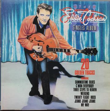LP - Eddie Cochran ‎– The Eddie Cochran Singles Album beschikbaar voor biedingen