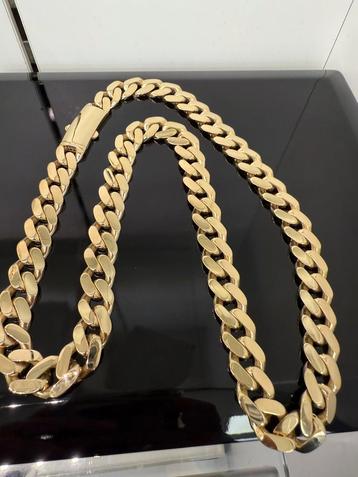 Prachtige 14k gouden dikke cuban / gourmet ketting beschikbaar voor biedingen