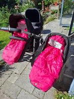 Duo kinderwagen, Kinderen en Baby's, Kinderwagens en Combinaties, Zo goed als nieuw, Combiwagen, Verstelbare duwstang, Ophalen