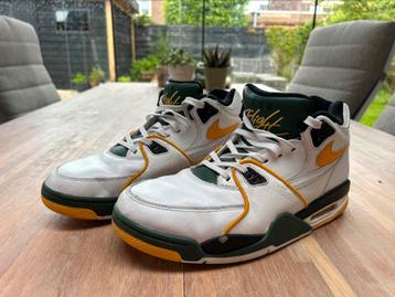 Nike Air Flight 89 // 44 // Leer // Wit groen zwart geel beschikbaar voor biedingen