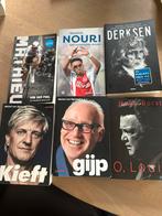 6 Voetbalbiografieën: Van der Poel, Nouri, Derksen, etc., Boeken, Ophalen of Verzenden, Gelezen, Sport
